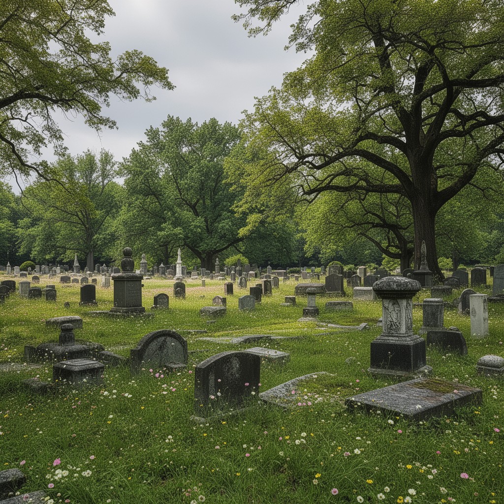 AI-generated illustration of Albany Rural Cemetery