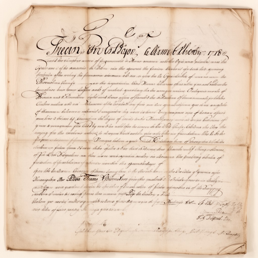 AI-generated illustration of Treaty of London (1718)