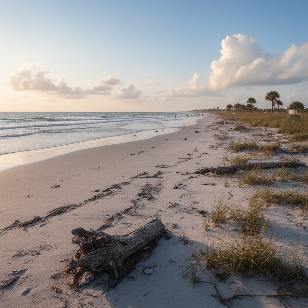 AI-generated illustration of Canaveral National Seashore