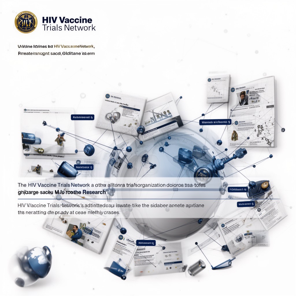 AI-generated illustration of HIV Vaccine Trials Network