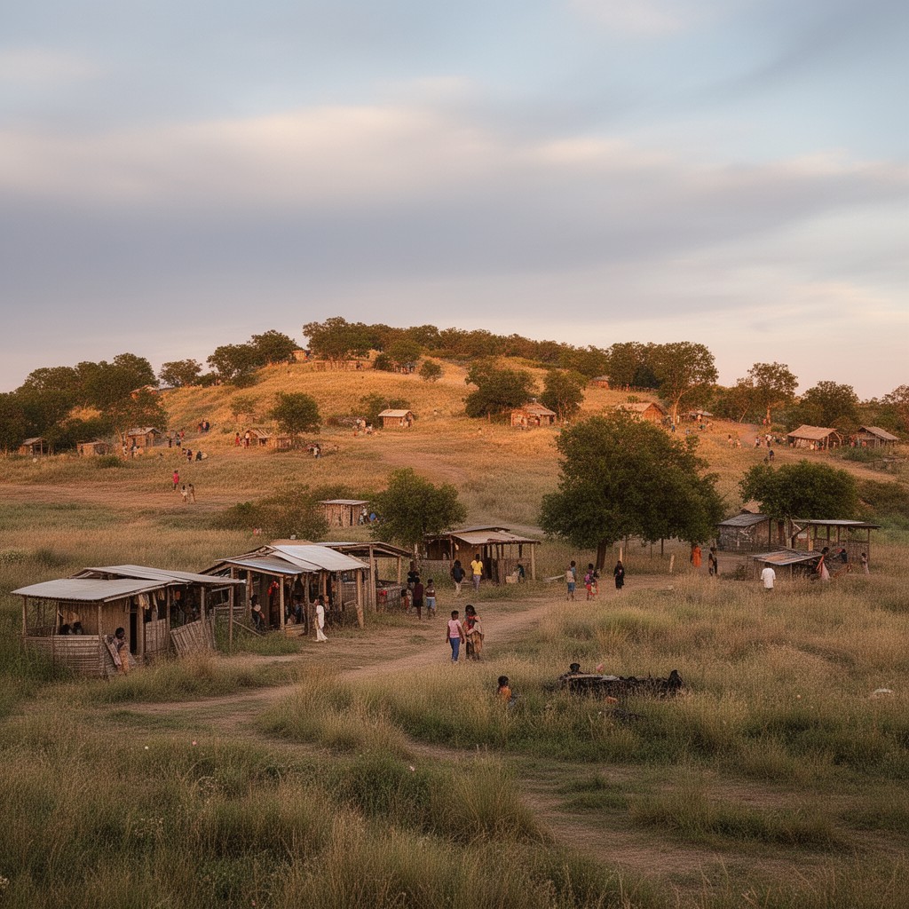 AI-generated illustration of Indian reservations in the United States