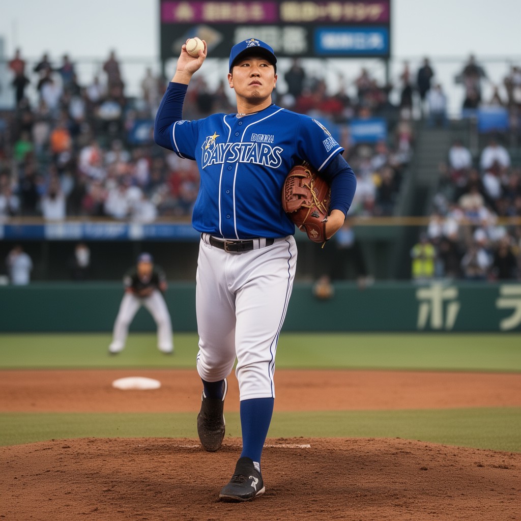 AI-generated illustration of Yokohama DeNA BayStars