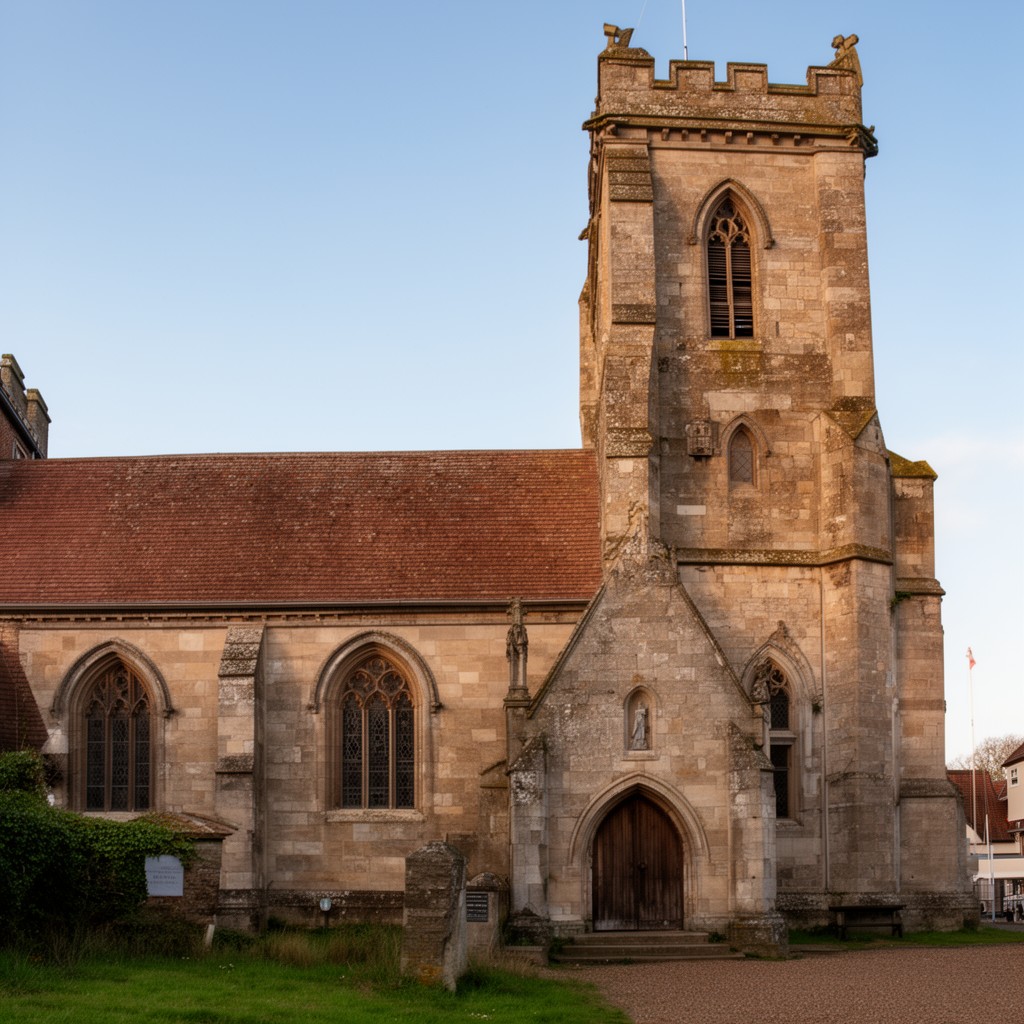 AI-generated illustration of St Peter’s Church, Sandwich