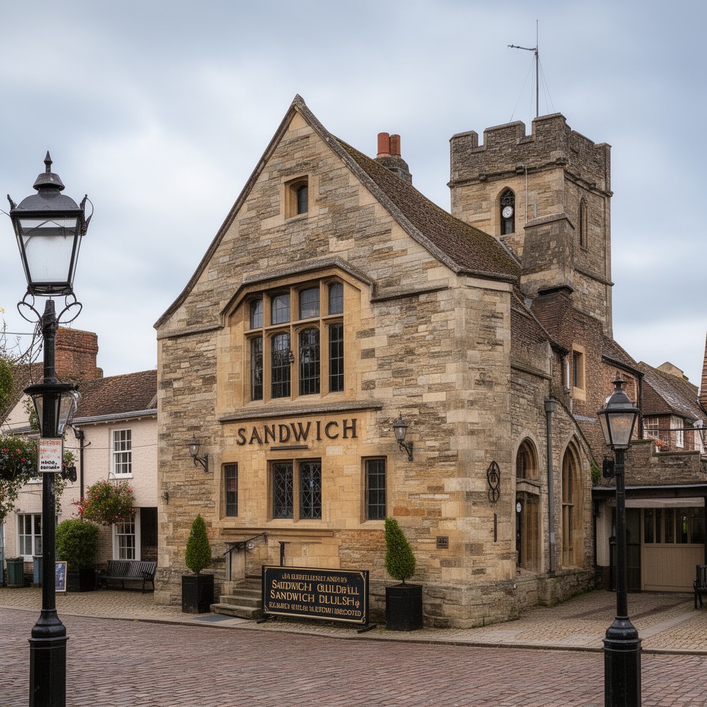 AI-generated illustration of Sandwich Guildhall