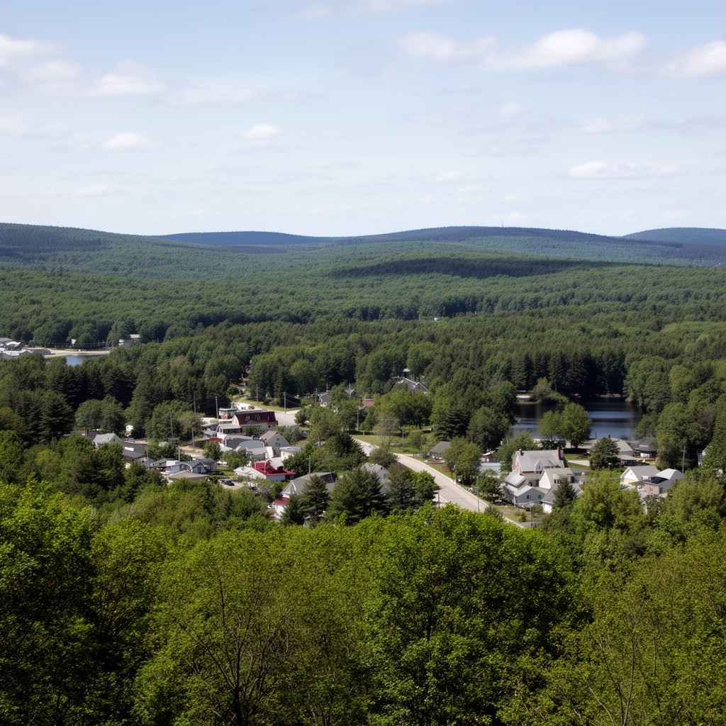 AI-generated illustration of Oxford County, Maine