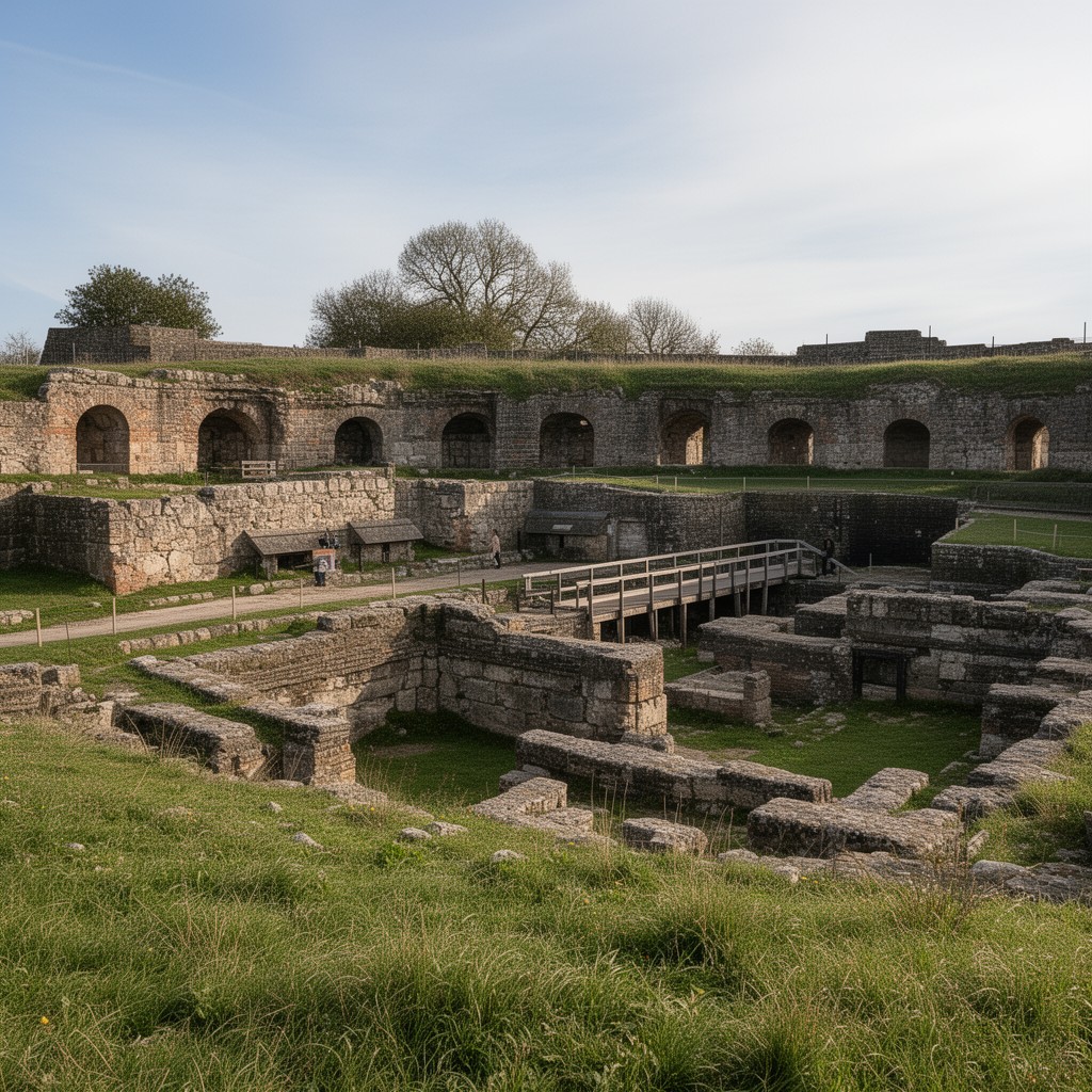 AI-generated illustration of Richborough Roman Fort