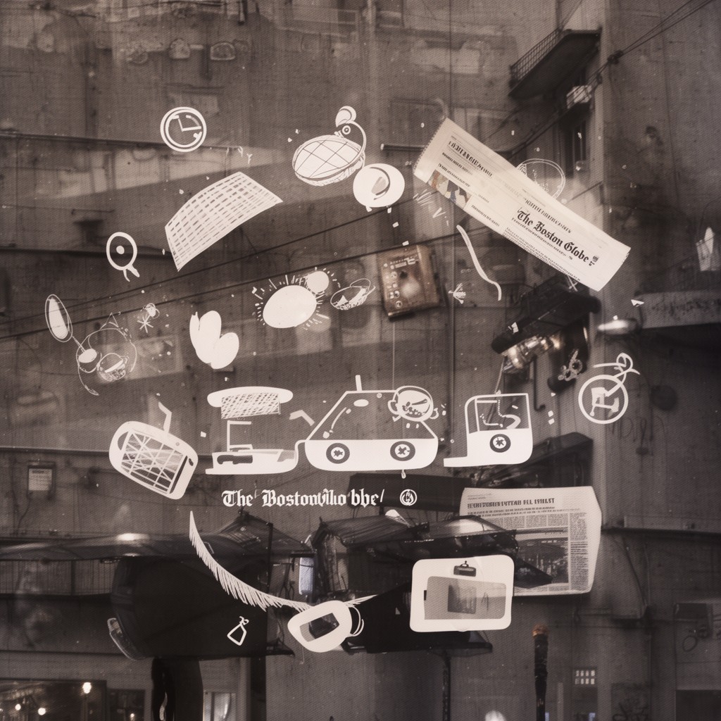 AI-generated illustration of Boston Globe Media Partners
