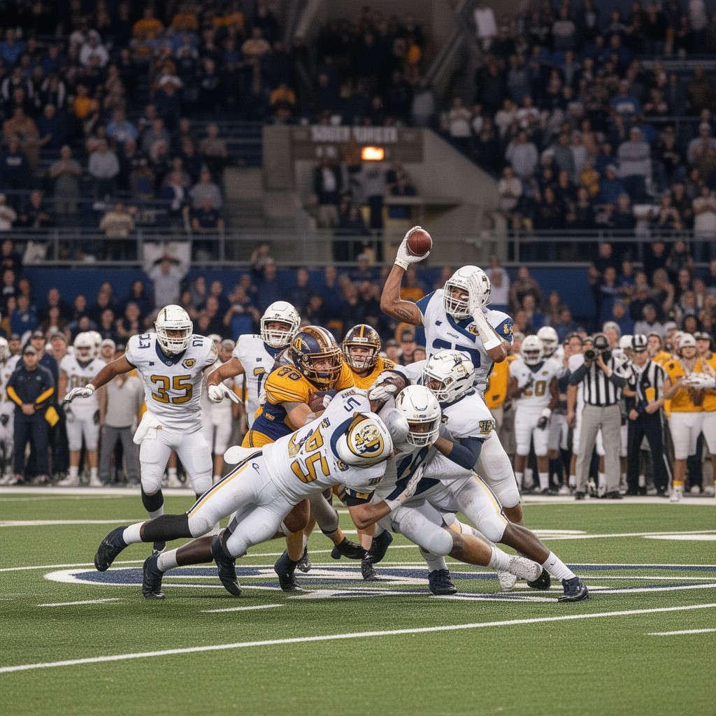 AI-generated illustration of South Dakota State Jackrabbits football