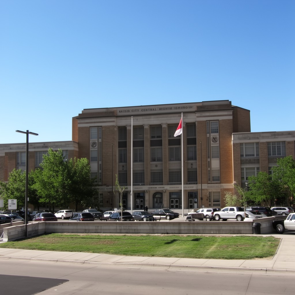 AI-generated illustration of Rapid City Central High School