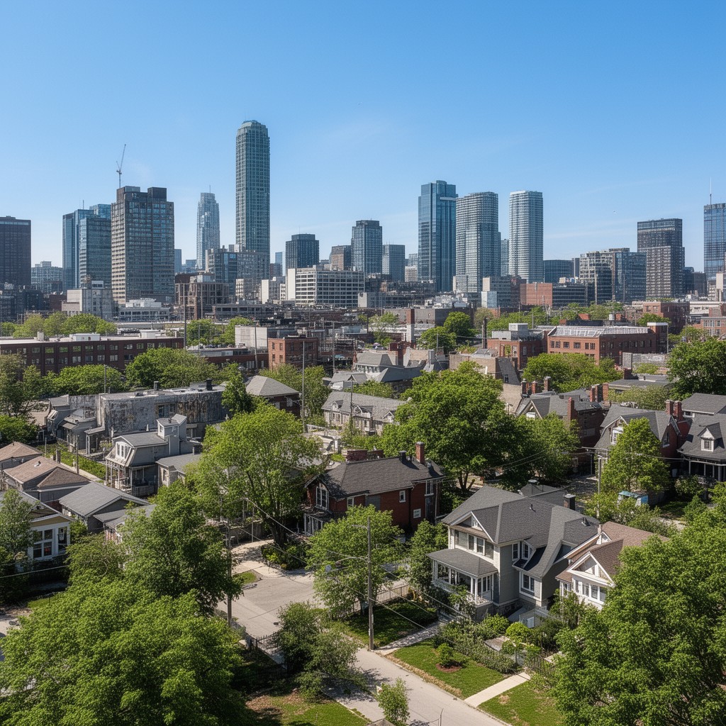 AI-generated illustration of Garden District