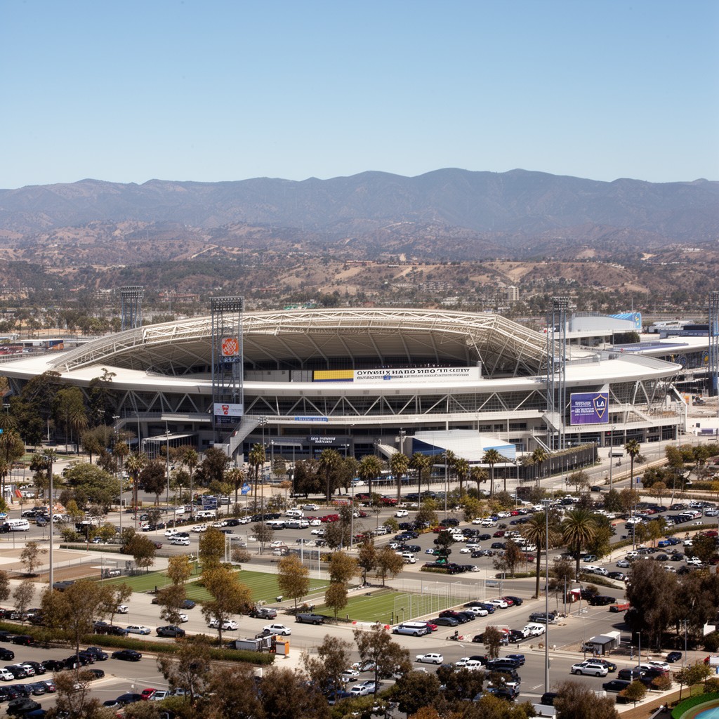 AI-generated illustration of Home Depot Center