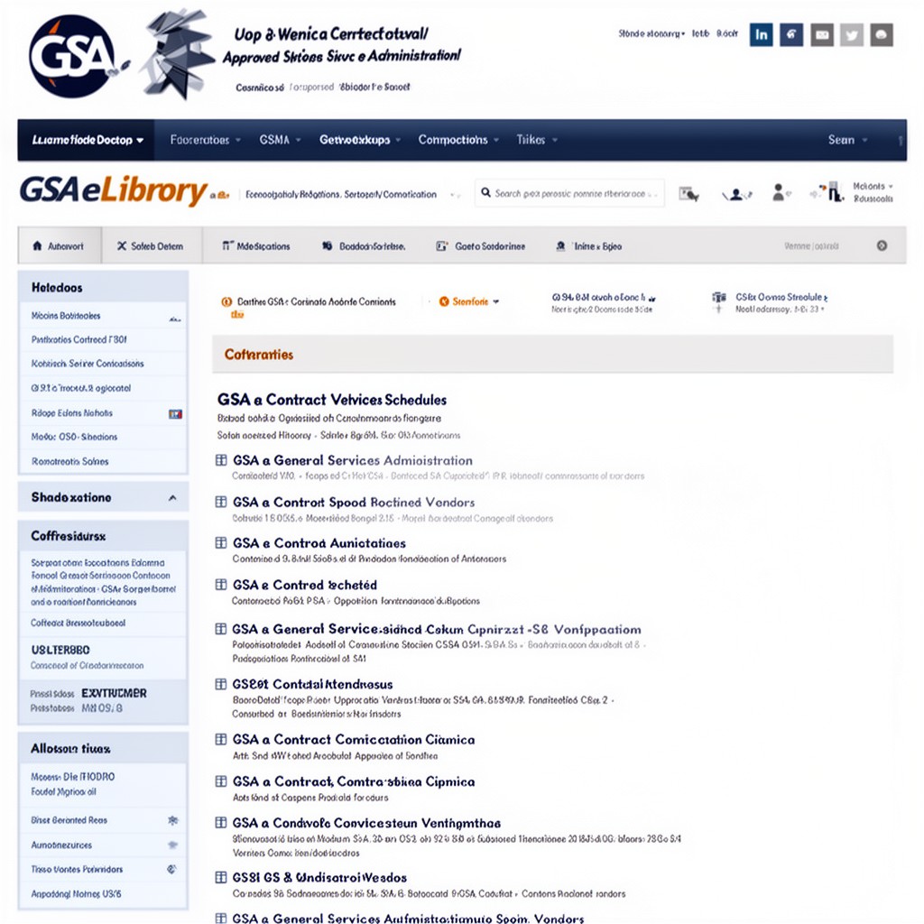 AI-generated illustration of GSA eLibrary