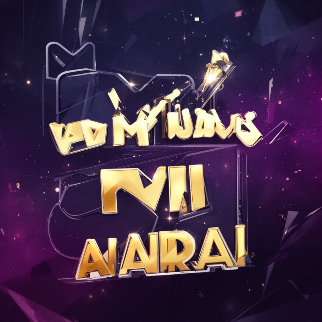 AI-generated illustration of MTV award shows