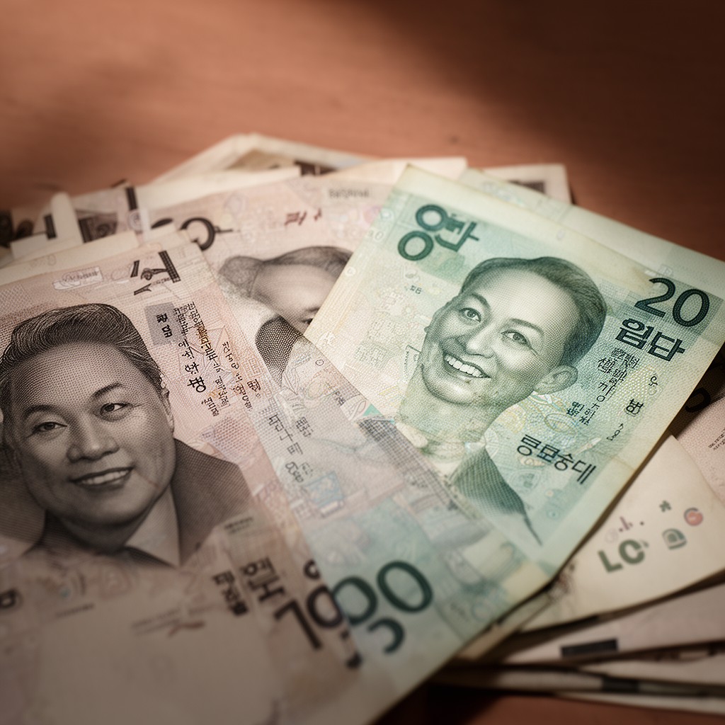 AI-generated illustration of South Korean won