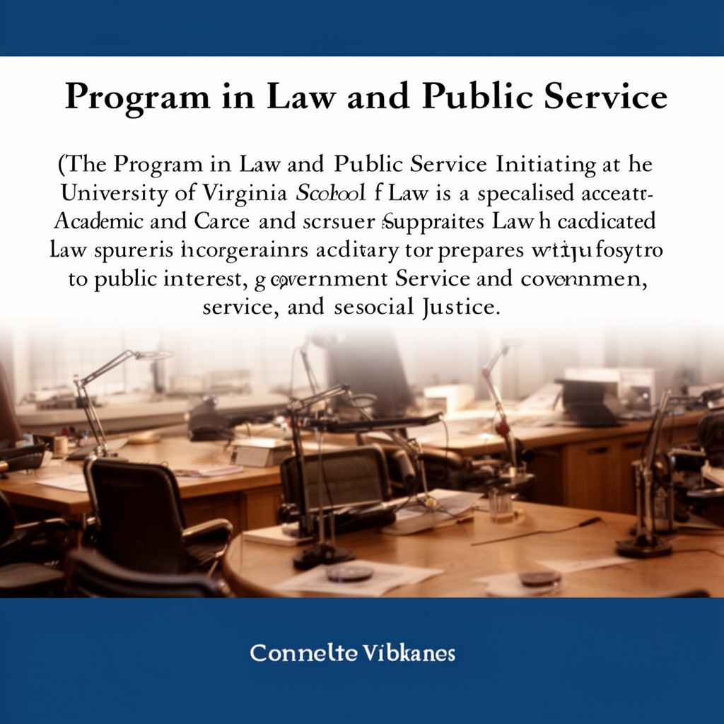 AI-generated illustration of Program in Law and Public Service