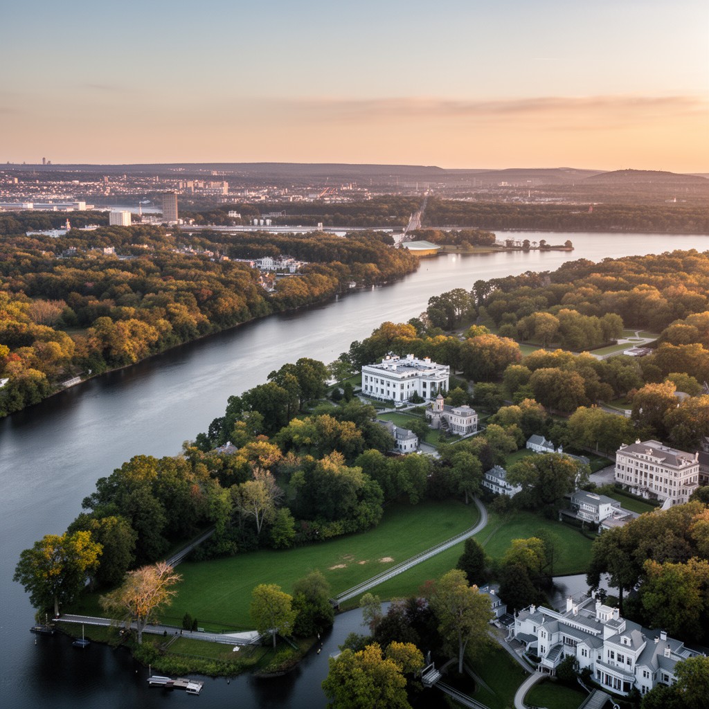 AI-generated illustration of Hudson River National Historic Landmark District