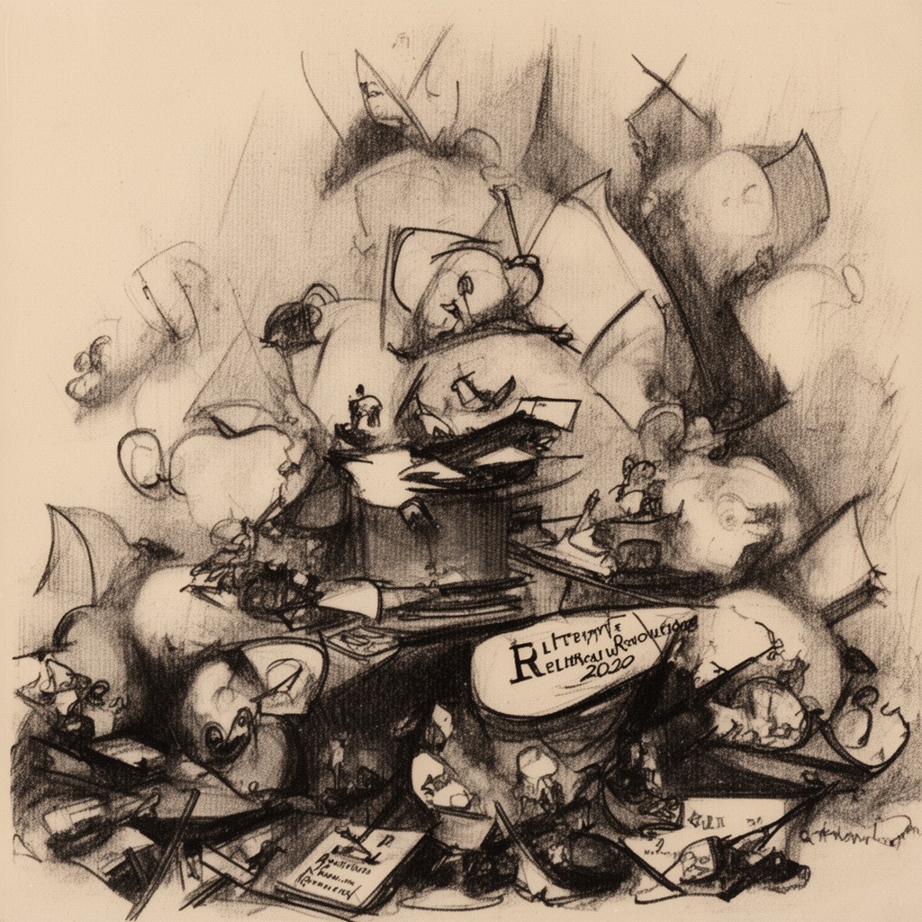 AI-generated illustration of Literature and Revolution