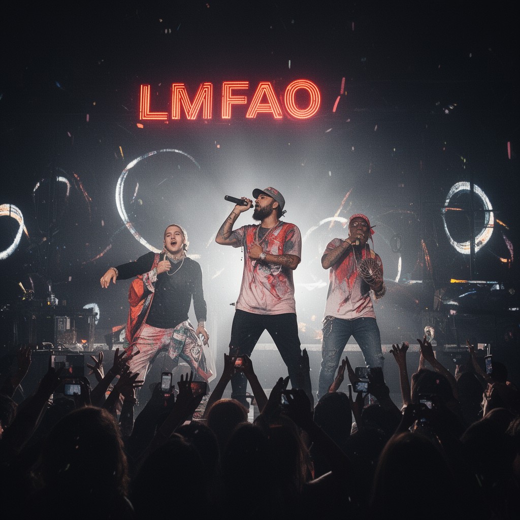 AI-generated illustration of LMFAO