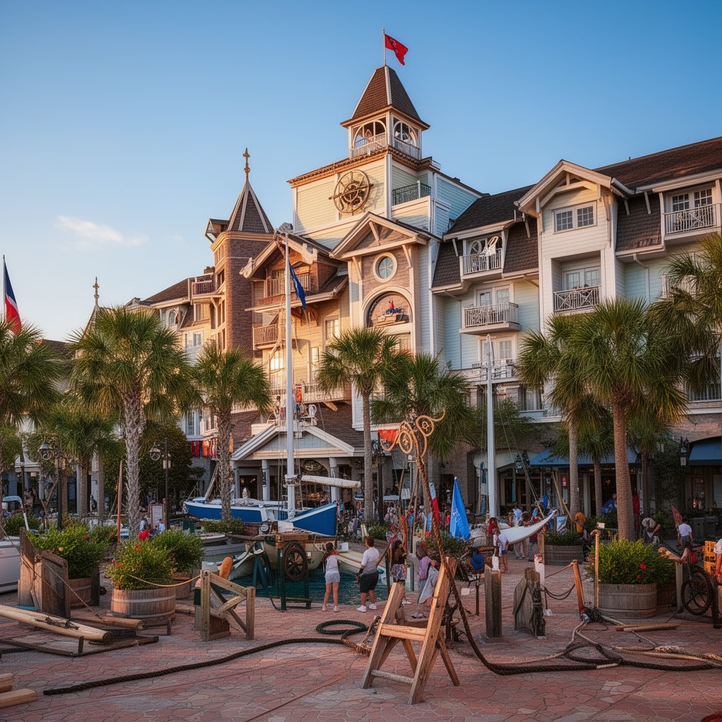 AI-generated illustration of Disney's Yacht Club Resort