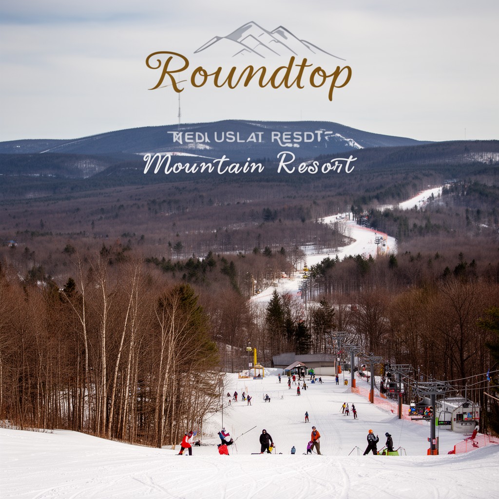 AI-generated illustration of Roundtop Mountain Resort