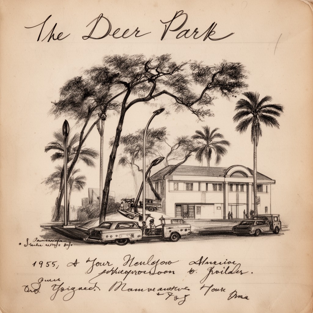 AI-generated illustration of The Deer Park
