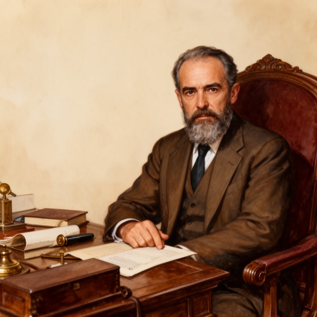 AI-generated illustration of Ángel Castro y Argiz