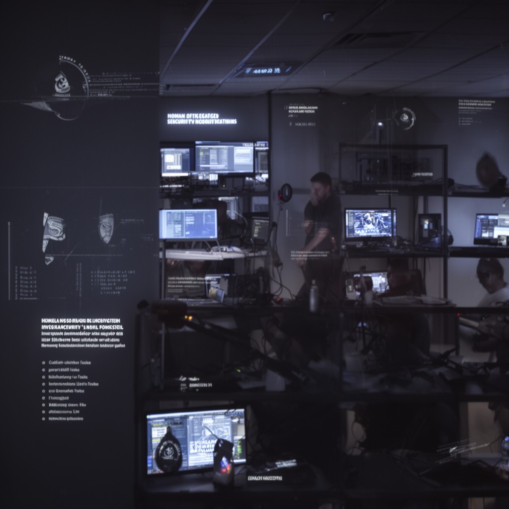 AI-generated illustration of Homeland Security Investigations