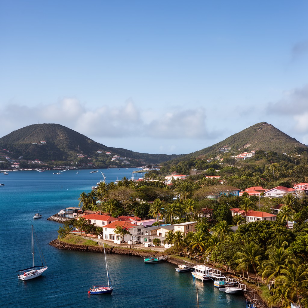 AI-generated illustration of Les Trois-Îlets, Martinique