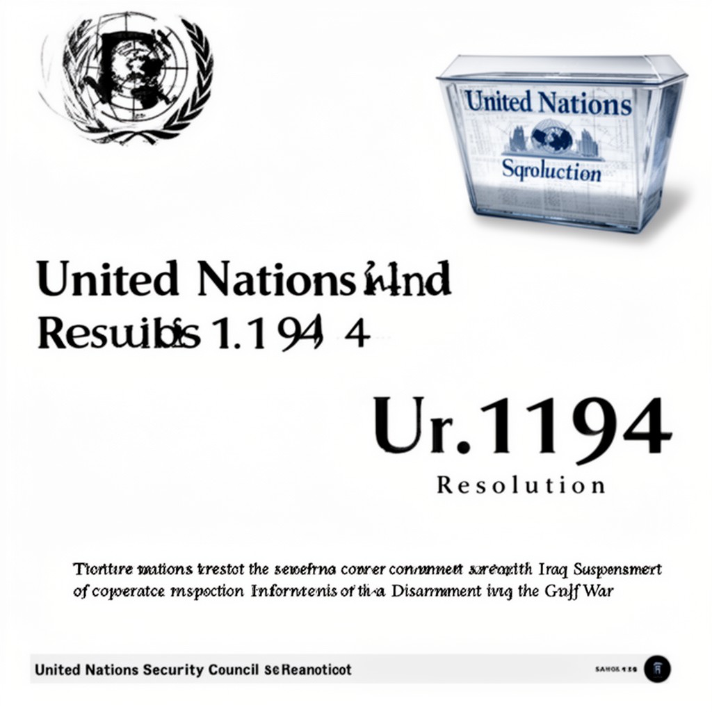 AI-generated illustration of United Nations Security Council Resolution 1194
