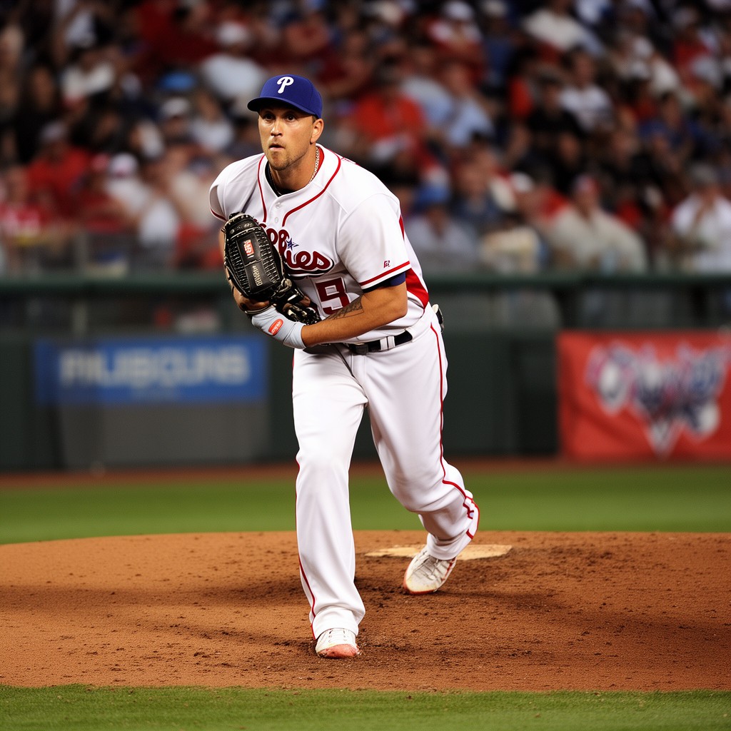 AI-generated illustration of Brad Lidge