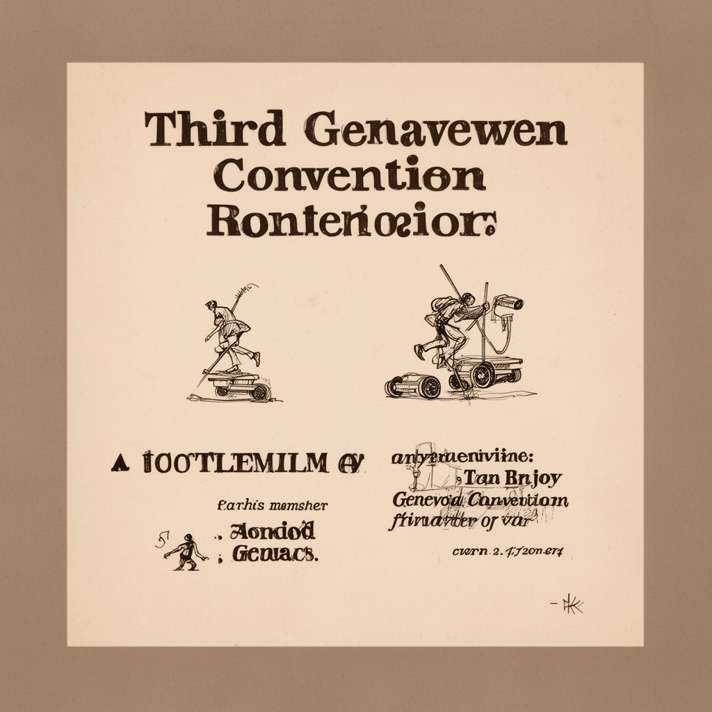 AI-generated illustration of Third Geneva Convention