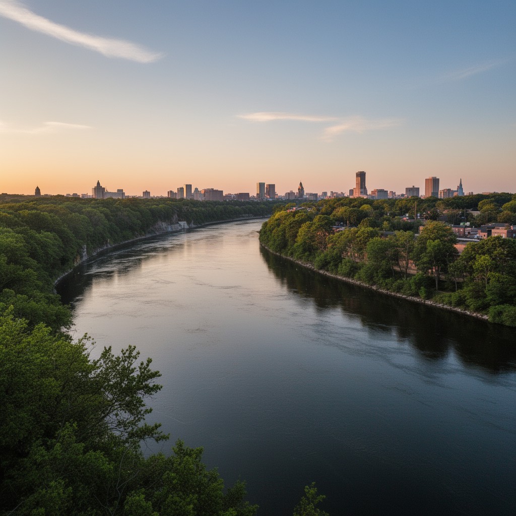 AI-generated illustration of Ottawa River