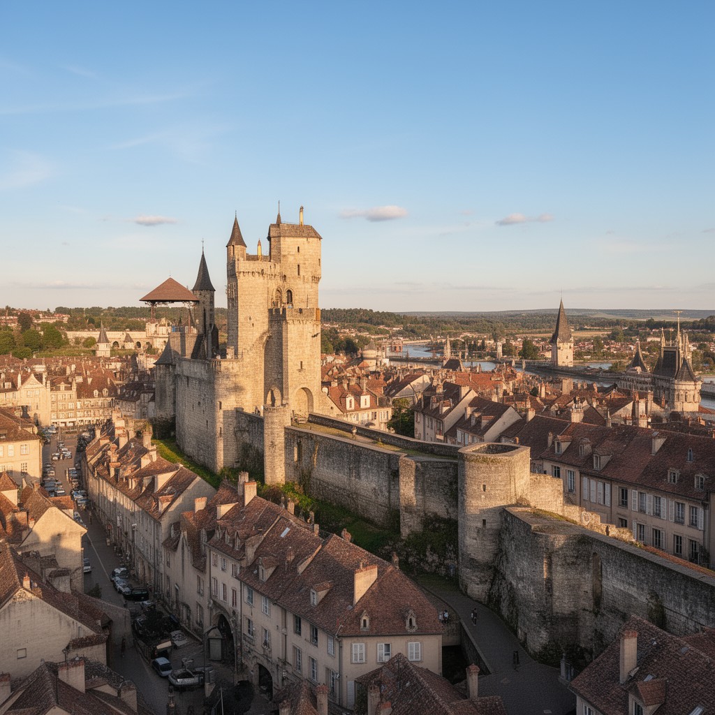 AI-generated illustration of Besançon