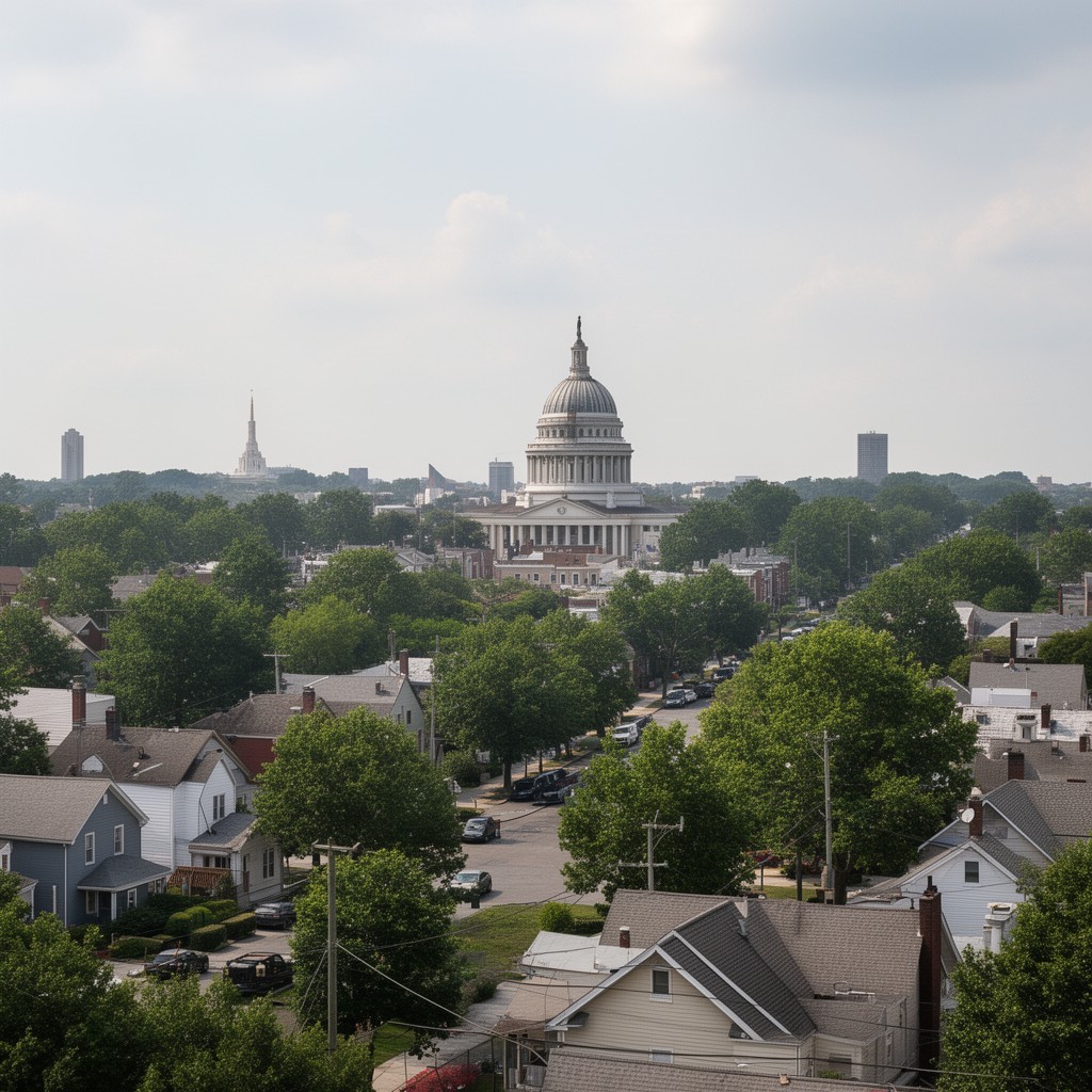 AI-generated illustration of Capitol Heights, Maryland