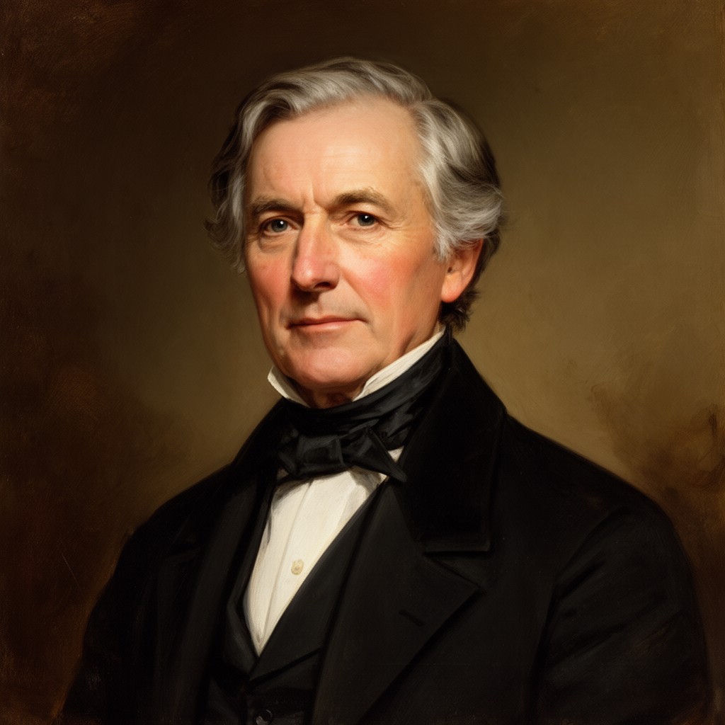 AI-generated illustration of John Tyler