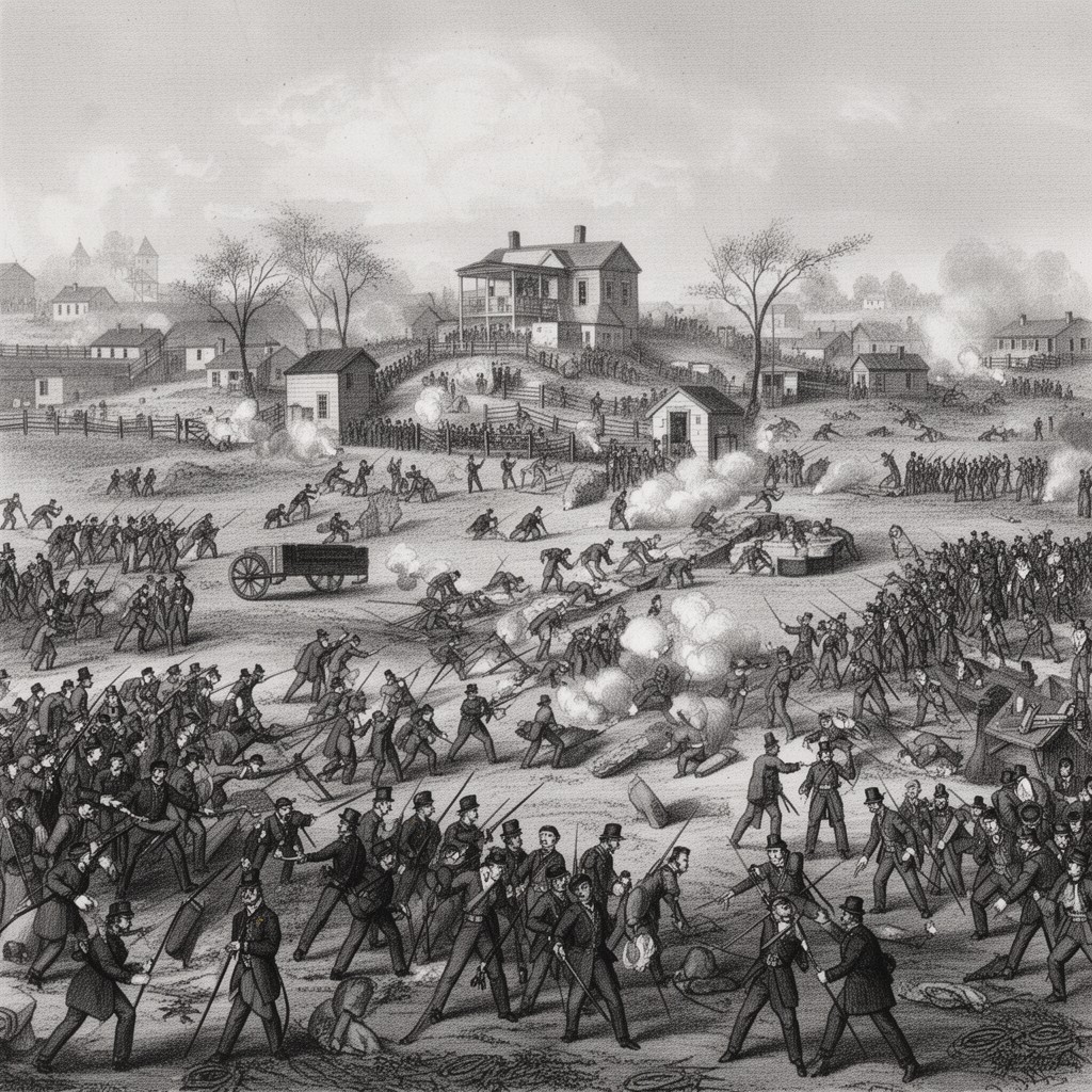 AI-generated illustration of Battle of Fredericksburg