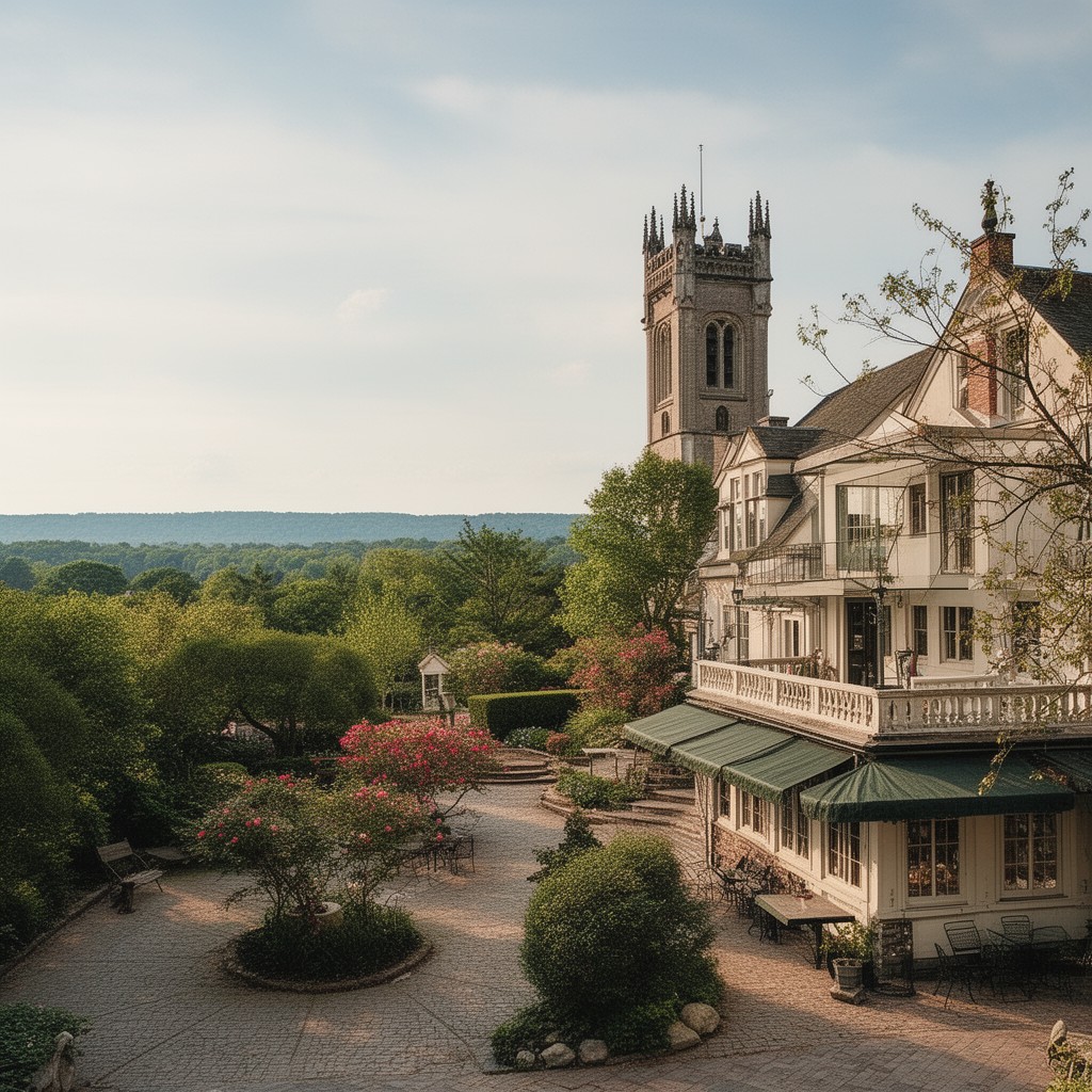 AI-generated illustration of Wilton, Connecticut