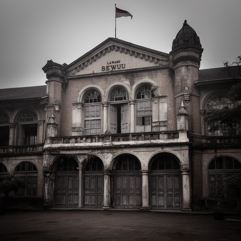AI-generated illustration of Lawang Sewu building