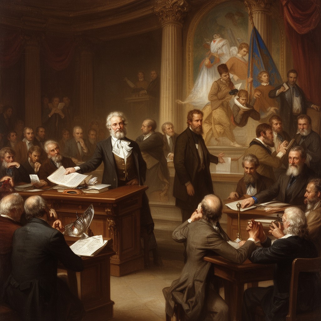 AI-generated illustration of French National Convention