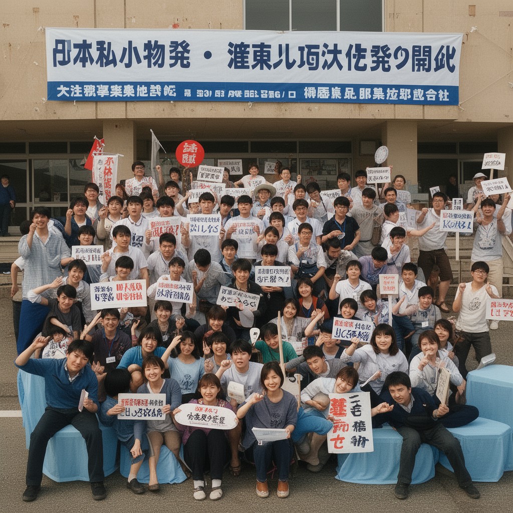 AI-generated illustration of Japan Socialist Youth League