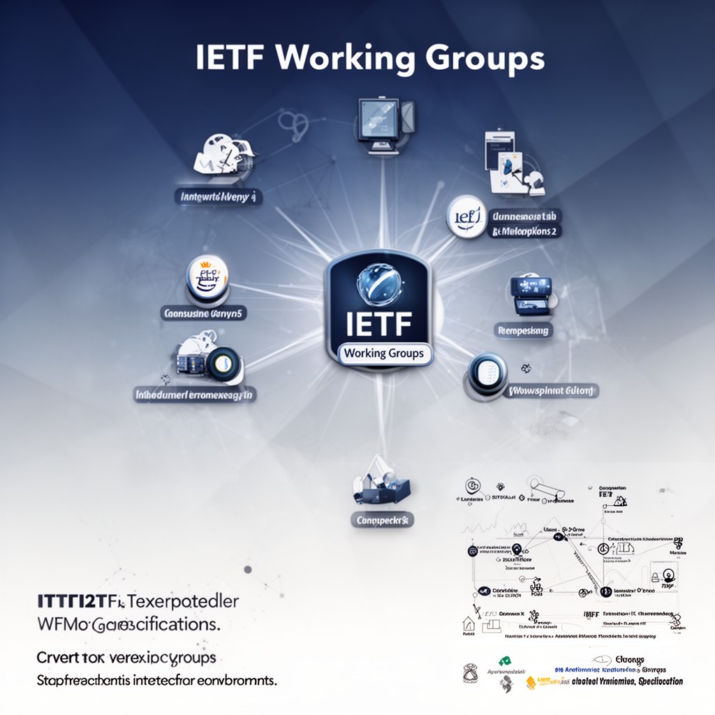 AI-generated illustration of IETF working groups