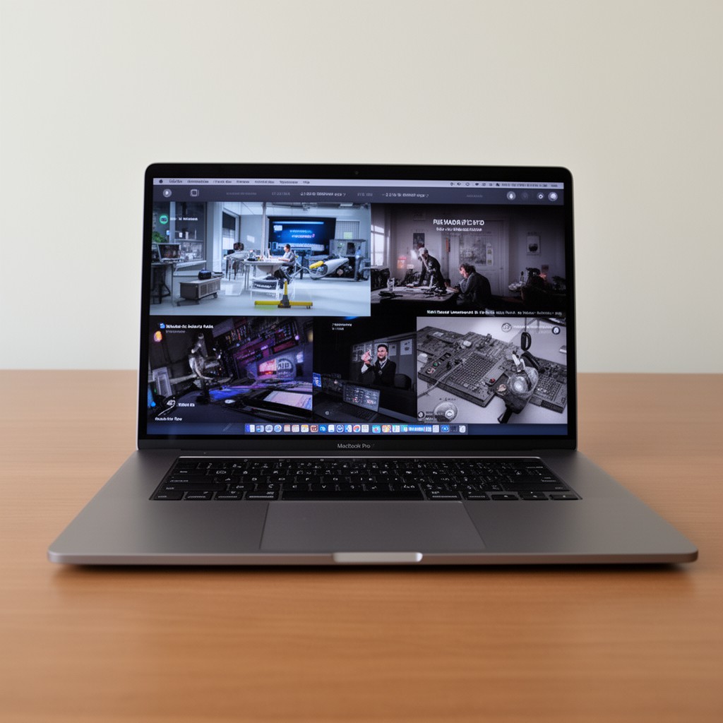 AI-generated illustration of MacBook Pro