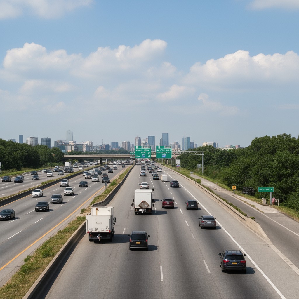 AI-generated illustration of Indiana Toll Road