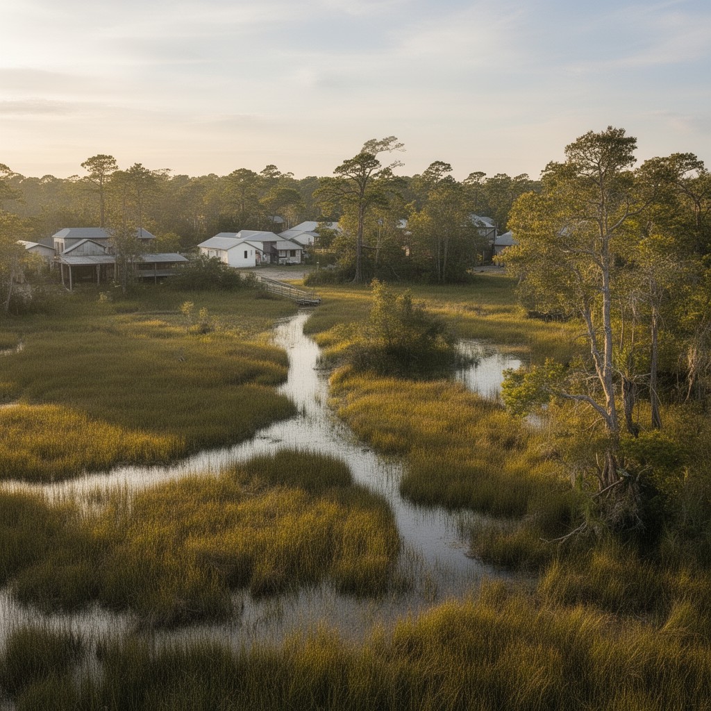 AI-generated illustration of Big Bend region of Florida