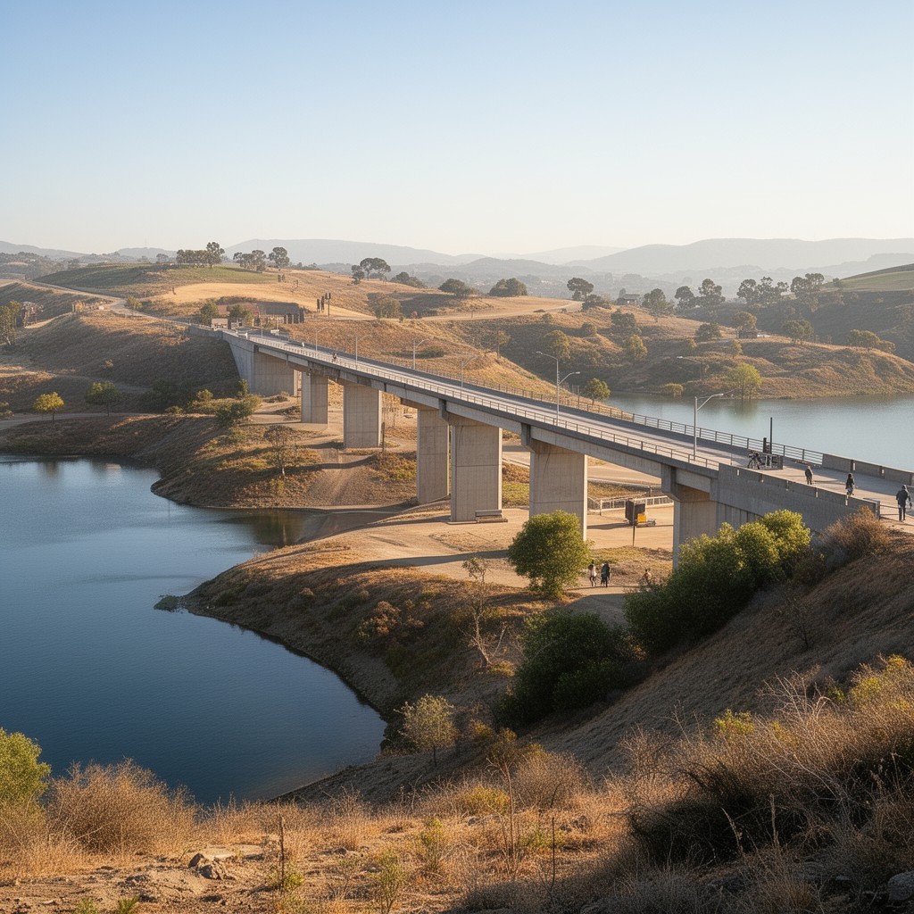 AI-generated illustration of California Aqueduct