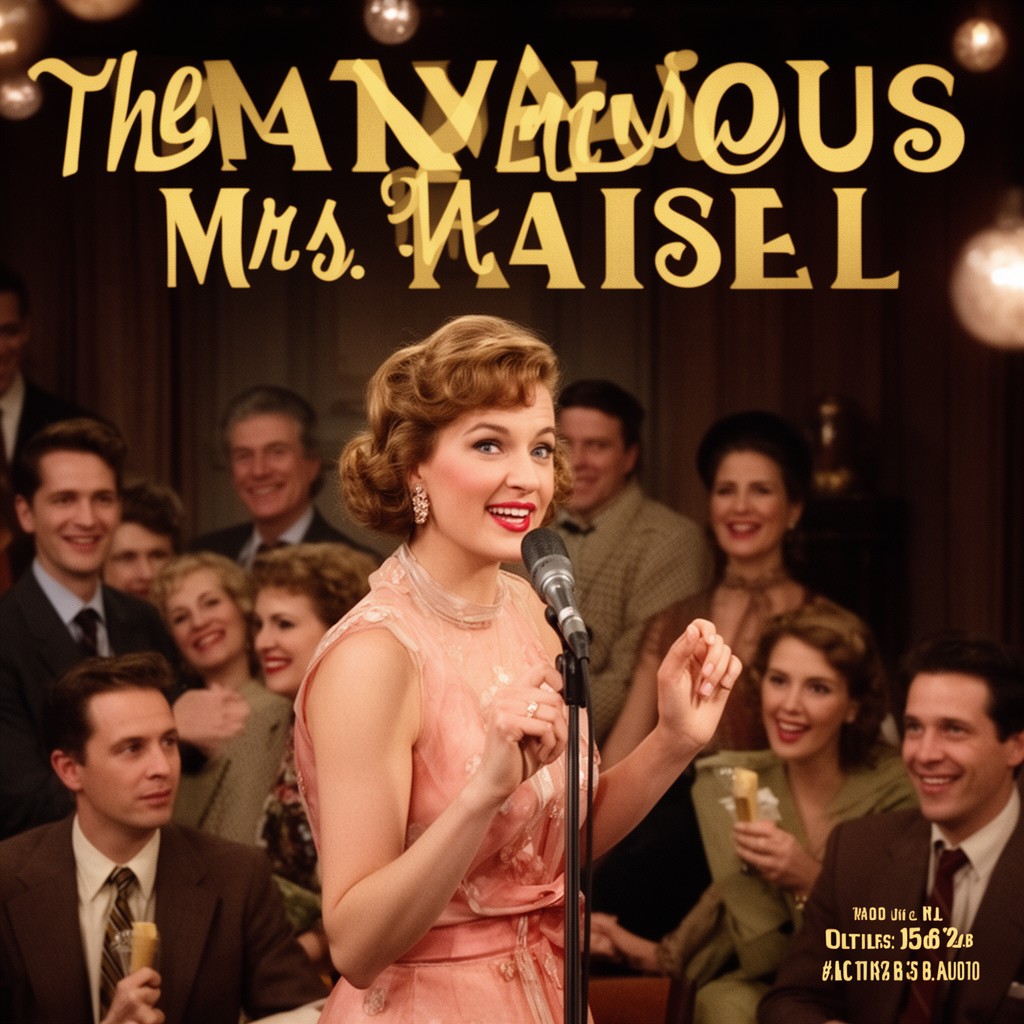 AI-generated illustration of The Marvelous Mrs. Maisel