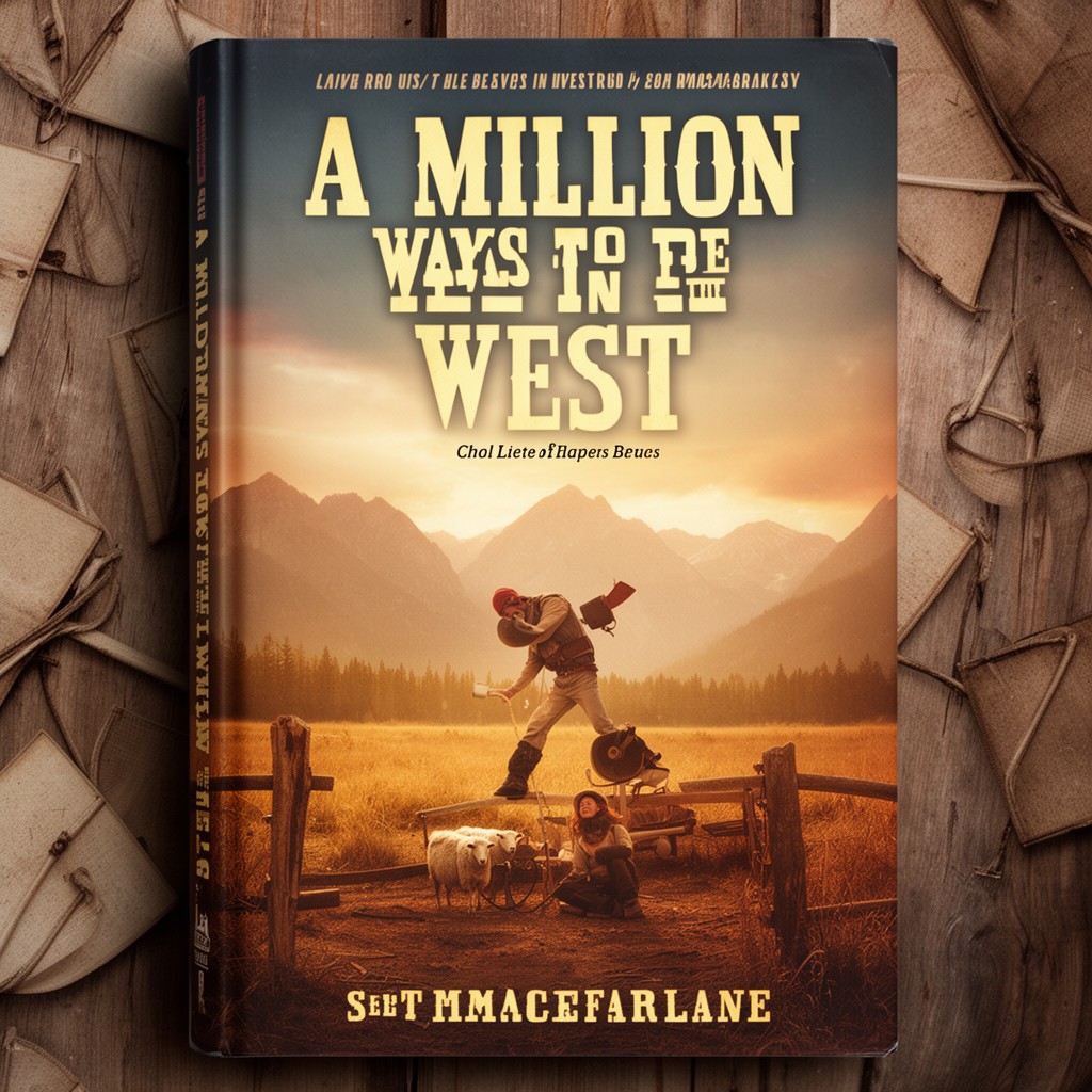 AI-generated illustration of A Million Ways to Die in the West (novel)