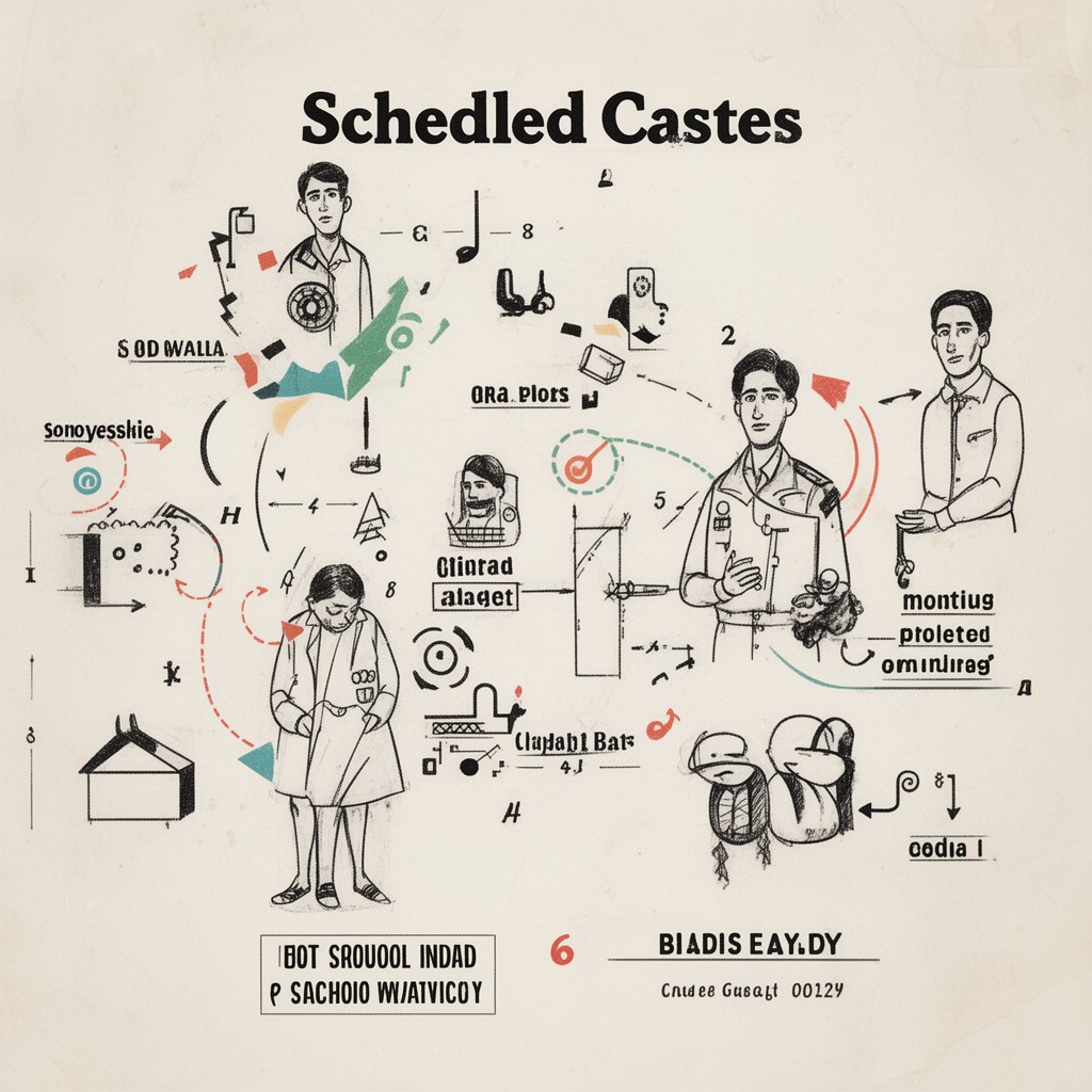 AI-generated illustration of Scheduled Castes