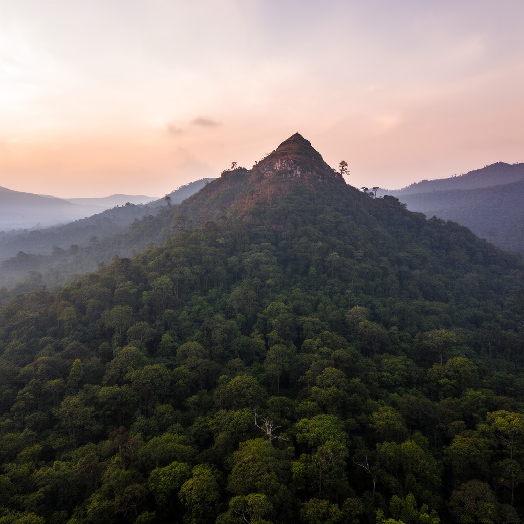 AI-generated illustration of Brahmagiri Hills