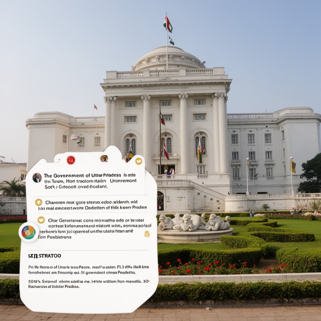AI-generated illustration of Government of Uttar Pradesh